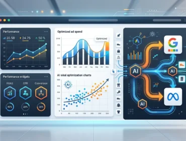 E-Ticaret Reklam Yönetimi: 2026'da Satışları Artıran Yapay Zeka Stratejileri E-ticaret reklam yönetimi yapay zeka stratejileri öne çıkan görsel